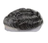 Postizos Men's Top Replacement Wig With Gradient Side Split Short