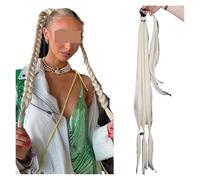 Postizos Moños Extensiones De Cola Caballo Trenzada Trenzas Boxeo Sintéticas Envoltura Moño Con Aro Goma For El Cabello 34 "DIY(60)