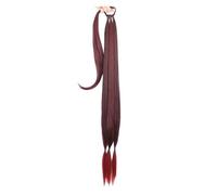 Postizos Moños Extensiones De Cola Caballo Trenzada Trenzas Boxeo Sintéticas Envoltura Moño Con Aro Goma For El Cabello 34 "DIY(1BT39)