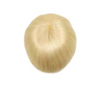 Postizos para hombre Sistema de cabello liso, peluquín humano transpirable con encaje completo for hombre Uso diario(#613)