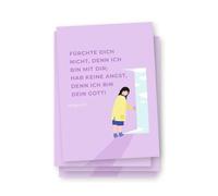 Postkarte zur Jahreslosung 2027 - 10 Karten im Set: "Fürchte dich nicht, denn ich bin mit dir; hab keine Angst, denn ich bin dein Gott!" Jesaja 41,10