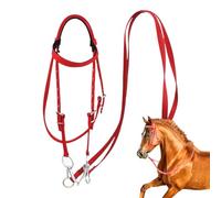 Postones de nylon para caballos, cabezal de caballos y riendas - Correo de cuerda ajustable riendas de brida de caballo,Cordera del rancho del arnés, brida de rein animal de seguridad para conducción