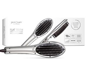 PostQuam - Cepillo Alisador de Pelo 50W - Peine Eléctrico para un Alisado Uniforme - Tecnología Cerámica e Infrarrojos - Control Digital de Temperatura 80ºC hasta 230ºC - Diseño Ligero y Ergonómico