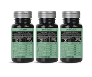 PostQuam - Colesterol Forte 90 Cápsulas - Control del Colesterol y Salud Cardiovascular - Con Esteroles Vegetales, Omega 3 y Extracto de Ajo