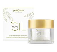 Postquam - Olive | Crema de Noche - Crema Antiarrugas con Aceite de Oliva - Crema Facial Natural - 50 ml
