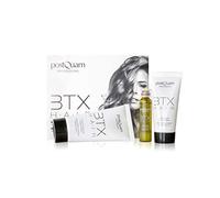 Postquam - Fiber BTX Tratamiento Capilar - Base Potenciadora + Mascarilla Capilar + Serum Capilar - Rellenador Efecto Botox - Colágeno Marino, Keratina, Aceite de Argán, Aminoácidos y Fosfolípidos