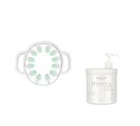 Postquam Pack Anticelulítico Efecto Calor con Thermagel 1000 ml y Masajeador Manual Ring Roller 360º para Piernas, Abdomen y Glúteos