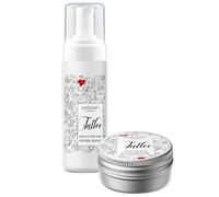PostQuam - Pack para Cuidado de Tattoos Antes, Durante y Después del Tatuaje: Limpiador Jabonoso 150 ml + Bálsamo Protector para Piel Tatuada - Fórmula Vegana con Aceite de Semillas de Cáñamo