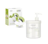 PostQuam Pack Tratamiento Anticelulítico Efecto Calor con Thermagel 1000 ml y Masajeador Eléctrico UltraRoller 6X para Piernas, Abdomen y Glúteos