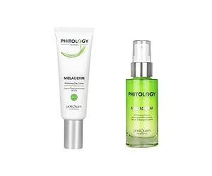 POSTQUAM Phitology Pack Antimanchas - Crema de Día Antimanchas + Sérum Despigmentante | Rutina Facial Iluminadora