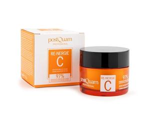 PostQuam Re-Nergie Crema de Día con Vitamina C, E y Ácido Hialurónico 97% Ingredientes Naturales - Hidratación y Luminosidad para Piel Apagada - 50 ml