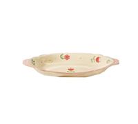 Postre de fideos para el hogar con vajilla de cerámica sublazada de 31,8 cm Four Seasons Fish Plate