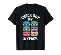 Postre Echa un vistazo a mi Sixpack Macaron Camiseta