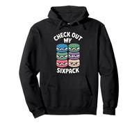 Postre Echa un vistazo a mi Sixpack Macaron Sudadera con Capucha