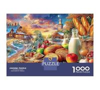Postre Invierno Puzzle 1000pz | Desafiante Antiestrés | Panadería + Pasteles Coloridos |70x50cm | Regalos Mujeres/Hombres | Adultos y Niños