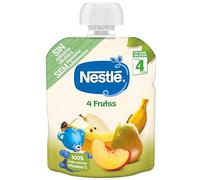 Postre lácteo infantil con puré de 4 frutas happy fruits Nestlé bolsa 110 g