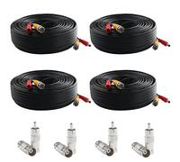 Postta BNC - Cable de alimentación para videocámara todo en uno, cable de seguridad con dos conectores para sistema de vigilancia CCTV DVR