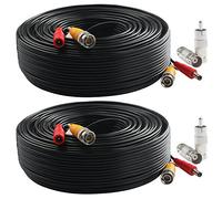 Postta BNC - Cable de alimentación para videocámara todo en uno, cable de seguridad con dos conectores para sistema de vigilancia CCTV DVR