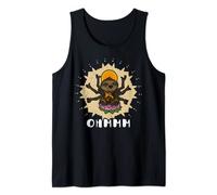 Postura del loto lindo gracioso perezoso yoga hinduismo Camiseta sin Mangas