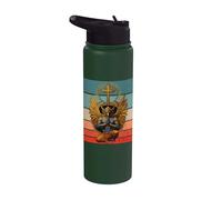 Postura Meditativa De Garuda Ala Dorada Aviar Cruz Orar Stainless Steel Insulated Water Bottle