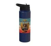 Postura Meditativa De Garuda Ala Dorada Aviar Cruz Orar Stainless Steel Insulated Water Bottle