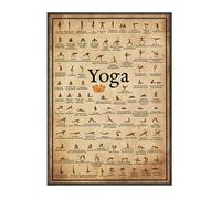 Posturas de yoga, Cartel Yoga Asanas para entrenamiento de cuerpo completo, Carteles de gimnasio o hogar para entrenamiento de flexibilidad corporal con asanas de yoga/estiramiento/po