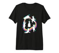 Posturas y asanas de Yoga de Unicornio Lindo Camiseta Premium