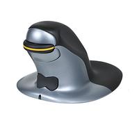 Posturite Penguin Ambidextrous Vertical - Ratón (Ambidextro, Laser, USB, 1200 dpi, Negro, Azul)