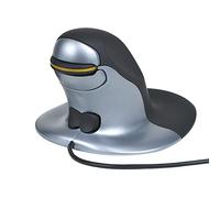 Posturite Penguin - Ratón (Ambidextro, Laser, USB, 1200 DPI, Negro, Plata)
