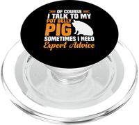 Pot Belly Pig Enriquecimiento Juguetes Cerdos Alimentos Pot Belly Pig Lover PopSockets PopGrip para MagSafe