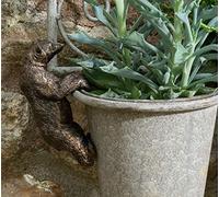 Pot Buddies Figura de Oso Polar Hecho a Mano para Colgar macetas, Adorno Decorativo para Colgar en el jardín, Figura de Maceta de Flores