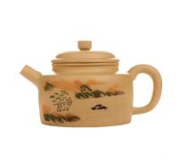 Pot de té Pot Creative Clay Purple Purple Handmade Original Mineral Purple Clay Pot para el hogar Kung Fu Té pintado a mano para infusor
