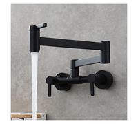 POT FILLER TAP MONTAJE MONTAJE DE LA COCINA PLATABLE DE LA COCINA PLATABLE CALIENTE Y FRÍO OND HOUNG HOBING TAP DE FLAJO DE ROTAR PROBLICACIÓN PROBLICACIÓN LOTÓN DE ORO CUERPO(Black A)