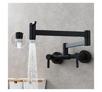 POT FILLER TAP MONTAJE MONTAJE DE LA COCINA PLATABLE DE LA COCINA PLATABLE CALIENTE Y FRÍO OND HOUNG HOBING TAP DE FLAJO DE ROTAR PROBLICACIÓN PROBLICACIÓN LOTÓN DE ORO CUERPO(Black B)