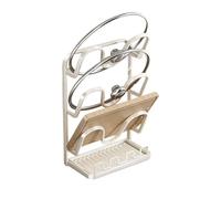 Pot Lid Rack - Metal, 13.46x7.28x5.39in Rustproof Stand Three-Layer Design | Durable Kitchen Pots & Lids Organizer, Utensils Holder Rack For Apartments, RVs, Homes, Restaurants, Countertop And Cabinet