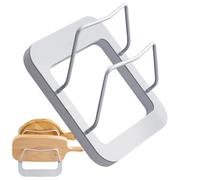 Pot Lids organizador Estante, organizador de sartén para el gabinete, sin perforación estante de almacenamiento de cocina para el hogar Dormitory Hotel Apartamento Alquiler Panaderías Cafe