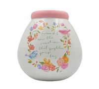 Pot Of Dreams Hucha de cerámica, Color Blanco, 14 x 14 x 14 cm