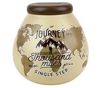 Pot of Dreams Hucha de cerámica Pintada a Mano con Forma de Globo de Aventura Pintada a Mano | Hucha ecológica y reciclable | Regalo Decorativo y Ahorro para Planes de Vacaciones y Viajes