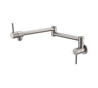 Pot Reller Tap Tap Montado Plegable Cocina Grifo Single Frío Single Hole Rose Gold Frifete Grifo Girar Girar Brass Brox(Nickel)