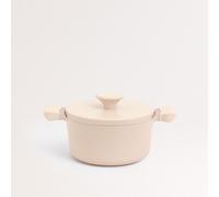 CREATE/POT STUDIO/Cacerola Ø24cm de aluminio fundido y asas de baquelita Arena/Antiadherente, diseño retro, apta para todo tipo de cocinas, resistente y duradera, fácil de limpiar, libre de PFOA