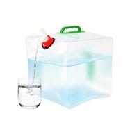 Potable Water Storage - Containers 15L Food-Grade with Spigot Space-Saving | Folding Dispenser Camping - Water Tank For Outdoor Hiking Backpacking Climbing Fishing Survival BBQ Home RV