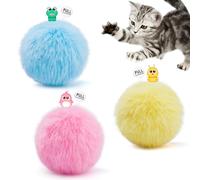 Potaroma Juguete de Hierba gatera, 3 Pelotas interactivas para Gatos con matatabi