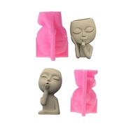 Potas Flores Moldura Silicona Cemento Cemento Moldura Moldura Flowerpot Resina Resina Magno Maquillaje Pepita Organizadores Moldes Moldeo Molde Para Moldes Para Soporte Resina
