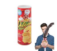 Potato Chip Snake Prank - Jumping Spring Loaded Toy, Classic Novelty Gag Gift, Realistic Snack Can Design, Surprising Party Trick, Reusable Shocking Fun | For Adults