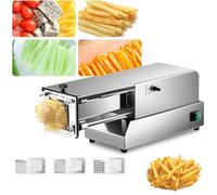 Potato Cutter,Electric French Fry Cutter,With 8Mm/10Mm/12Mm Blades,Cut Into Diced Strips,For Potatoes Carrots Cucumbers Fruits, LJJY-KK