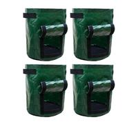 Potato Grow Bags 4 Pack - Heavy Duty Planter Bags with Harvest Flap & Handles | Breathable PE Fabric Pots For Potatoes, Carrots & Onions | For Patio, Balcony & Garden