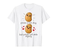 Potato Is Not Okay Funny Potato Joke Meme Vegetable Potating Camiseta