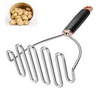 Potato Masher, Potato Masher Stainless Steel, Heavy Duty Mashed Potatoes Masher, Professional Metal Wire Masher Kitchen Tool for Bean, Avocado, Vegeta