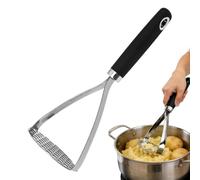 Potato Smasher, Stainless Steel Kitchen Press with Non-Slip Handle | Metal Potato Masher for Kitchen Home Cooking Meal Prep Grilling BBQ Camping Apartment Restaurant