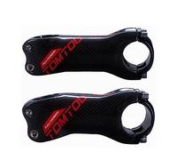 Potencia Bicicleta Carretera Vástago completo de fibra carbono for bicicleta montaña, 1 Uds., vástagos carretera, piezas ciclismo longitud 60/70/80/90/100/110/120/130mm, rojo, brillo 3K(6 Degree 70mm)